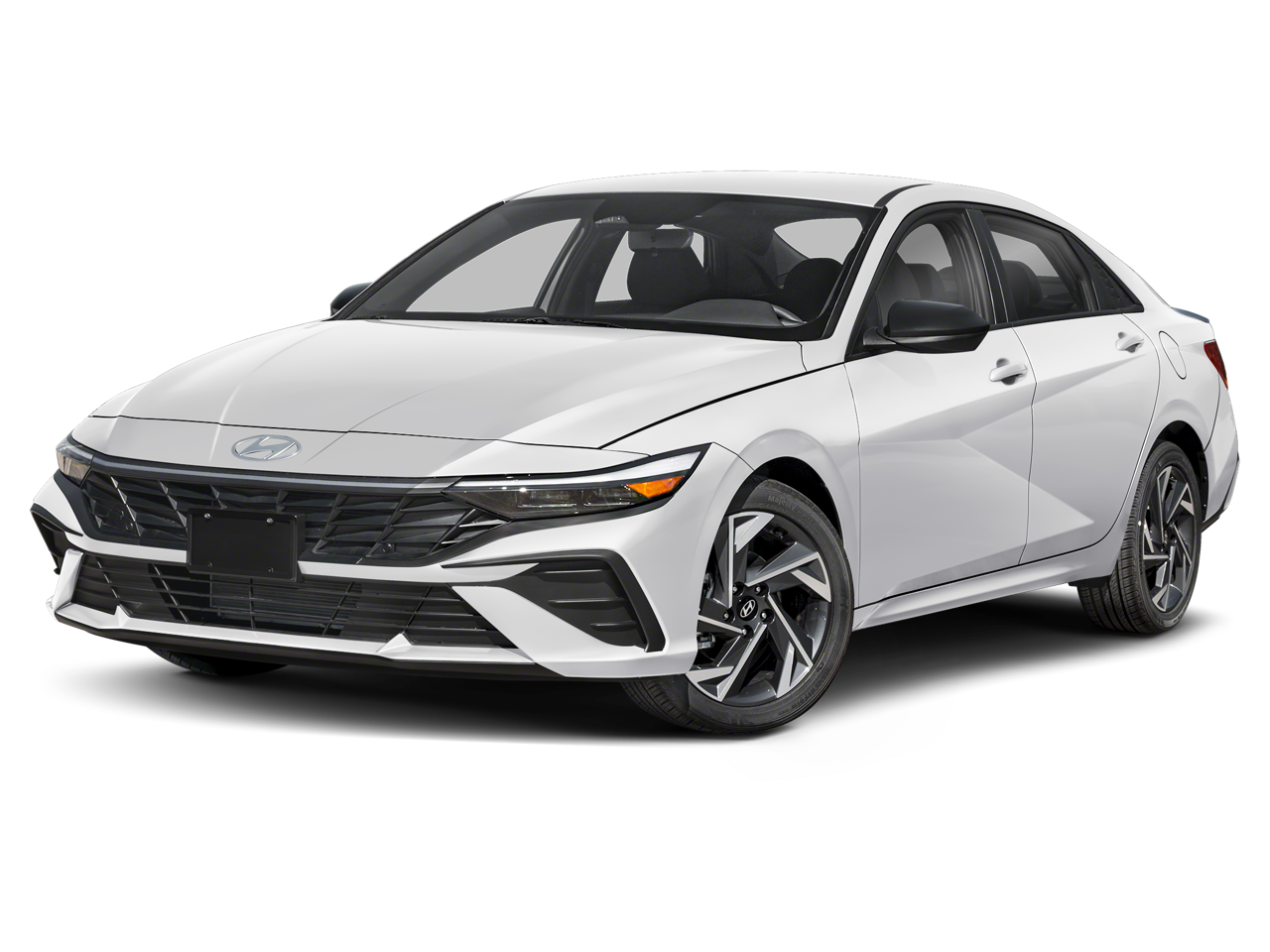 2026 Hyundai Elantra SEL Sport in Abyss Black Pearl — front three-quarter view