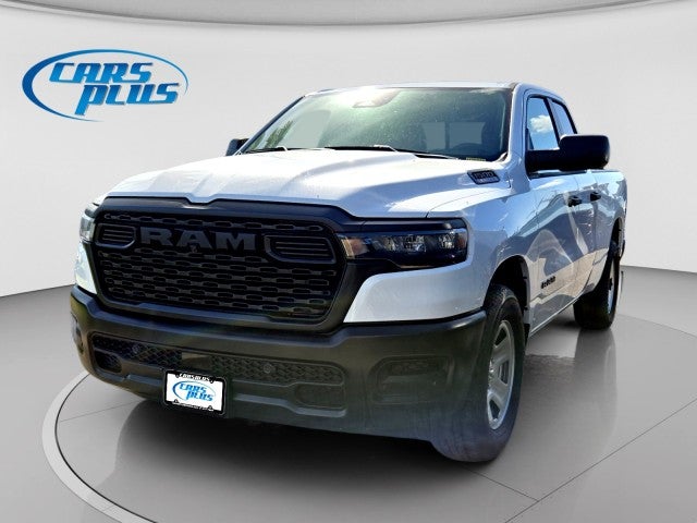 2025 RAM Ram 1500 Tradesman in Bright White Clear-Coat Exterior Paint — front three-quarter view