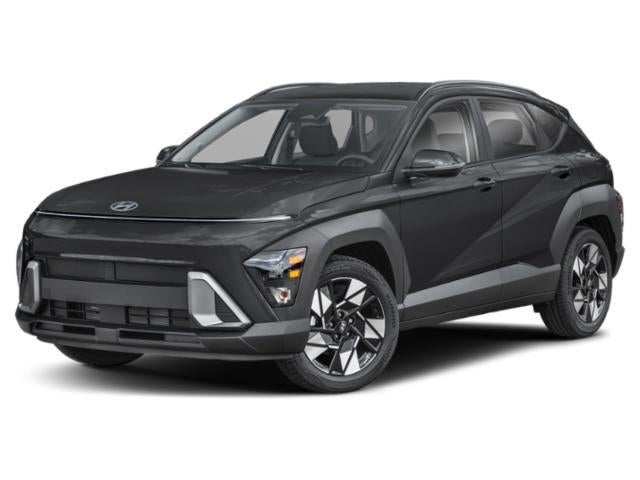 2025 Hyundai Kona SEL in Black — front three-quarter view